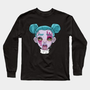 Vintage zombie drawing - Comics - Dessin couleur Long Sleeve T-Shirt